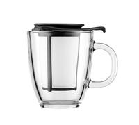 Bodum Yo-Yo tea cup with strainer black