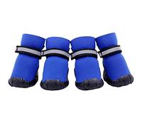 BOduShang Dog Shoes Non-slip Dog Snow Boots Protection Dog Boots Wearable Winter Dog Boots Dog Boots For Winter For Indoor Outdoor Take A Walk Walk The Dog Travel Winter blue,#4