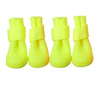 BOduShang Dog Shoes Silica Gel Dog Boots Waterproof Dog Boots For Paws Wearable Dog Boots Waterproof Lovely Dogs Boots For Indoor Outdoor Four Seasons Walk The Dog Travel green,#2