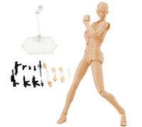 Body Action Figures, 5.1inch Artists Manikin Action Figure Drawing Model with Stand & Accessories, Lightweight Drawing Human Mannequin for Sketching, Painting, Drawing (Female)