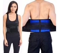 Body and Base TM, Adjustable Neoprene Double Pull Lumbar Support Lower Back Belt Brace Pain Relief (XXXL (3XL) (44-48 Inches))
