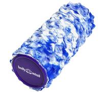 Body and Mind fascia roller, massage roller, fitness sport, therapy roller for effective massage and fascia training blue-white