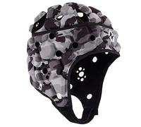 Body Armour Ventilator Headguard Rugby Head Protection Scrum Cap - Adult (Medium, Cammo Black)