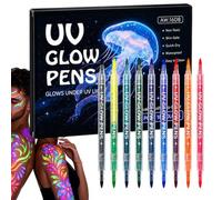 Body Art Markers 9 Piece 18 Colors Neon Double End Washable