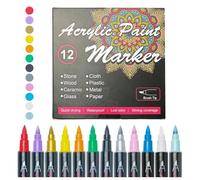 Body Art Markers for Skin,12-Count Skin-Safe Markers Washable - Removable Sketching Coloring Pens, Makeup Painting Supplies for Women Men Teens Adults