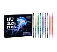 Body Art Pens 9 Piece 18 Colors Neon Washable Temporary Double End