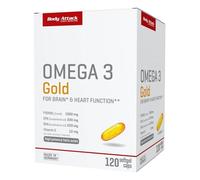 Body Attack Omega 3 Gold 120 Softgel Capsules 163G (134.99€/Kg)