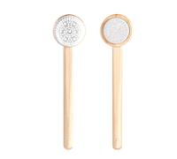 Body Bath Double-side Bath Shower Rubbing Brush - Scrubber Skin Natural Bristle Silicone Massage