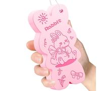 Body Bath Sponge - Bunny Style Wash Cloth for Deep Pore Cleaning, Rich Lather Foam with Function, Shower Towel Sponge for Face, Back, Bathroom, Spa, 10.8 Inches