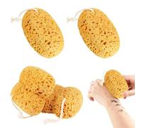 Body Bath Sponges 4pcs,Large Shower Sponge,Soft Honeycomb Natural Sponge,Exfoliating Deep Cleaning Bathroom Bathing Body Sponges for Sensitive Skin for Women Men