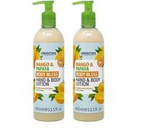 Body Bliss Mango & Papaya Hand and Body Lotion 400ml (Pack of 2)