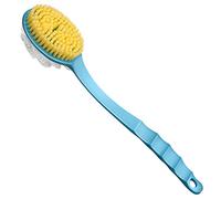 Body Brush Double-Sided Back Scrubber Long Handle Bath Shower Brush with Soft and Stiff Bristles for Exfoliating Shower for Men and Women