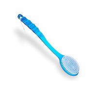 Body Brush Exfoliating Bath Brush Shower Sponge Back Scrubber Long Nonslip Handle Wet Dry Soft Bristle Shower Brush Massager Skin Exfoliating Sponge for Circulation Cellulite and Dry Skin (1pc)