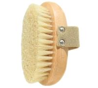 Body Brush Travel Portable Beech Wood, Natural Bristle Shower Brush, Oval Back Scrubber, Smooth Out Cellulite Fine Lines(13 * 9cm*1pcs)