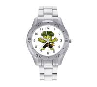 Body Building Broccoli Men's Business Watch Fashion Stainless Steel Wristwatches Custom Easy Read Watches for Women