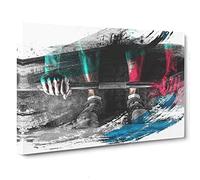 Body Building Fitness Weights 2 V2 Canvas Print for Living Room Bedroom Home Office Décor, Wall Art Picture Ready to Hang, 30 x 20 Inch (76 x 50 cm)