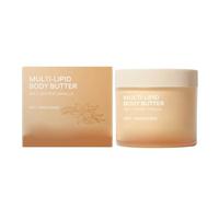 Body Butter with Sea Salt, Coconut Oil, Moisturiser with Shea Butter Body, Deep Moisturizing Dry Skin Care for Sensitive Skin, Vegan Formula (1 PCS, A)