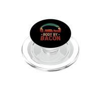 Body By Bacon Vintage Pig Low Carb High Fat Ketogenic Diet PopSockets PopGrip for MagSafe