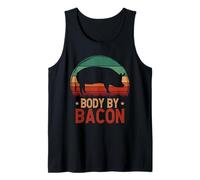 Body By Bacon Vintage Pig Low Carb High Fat Ketogenic Diet Tank Top