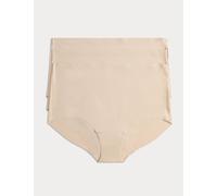 Body by M&S 3 pack Body Invisibles™ No VPL High Rise Knicker Shorts Opal