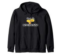 Body By Mycelium Chanterelle Mushroom Forager Design Zip Hoodie