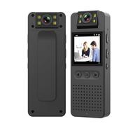 Body Camera, 1080P Hiddens Body Camera with Night Vision, 1400 mAh Body Camera with Audio, Body Camera with 1.5 Inch Full HD Screen, Rechargeable Battery Camera for Shop Corner Offices