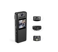 Body Camera, A22 Mini Digital Camera 1080P HD Screen Portable Magnetic Night Vision Small Camcorder Bodycamera Outdoor Sports Camara for Security, Work(Camera 32GB)