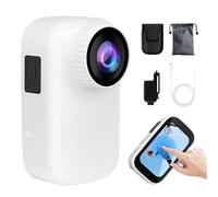 Body Camera for Children and Students, 4K HD Camera Wearable Magnetic Back Clip Vlog Recorder, for GO3 Pocket Thumb Camera Without Memory Card