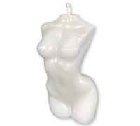 Body Candle Women white - Magic candle with ritual instructions - Voodoo, witchcraft - protection, new beginning, truth, meditation, harmony