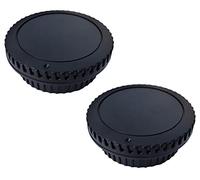 Body Cap and Rear Lens Cap Cover for Canon EOS EF EF-S Mount Camera on T7 T6 90D 80D 77D 70D 60D 5Ds 1DX 5D 7D / 6D Mark II III 200D Rebel SL3 SL2 T8i T7i T6i T6S T5i T5 T4i T3 T2ii T1i [2 Sets]