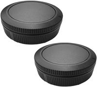 Body Cap + Rear Lens Cap Cover for Canon RF Mount EOS R100 R50 R10 R8 R7 R6 R5 R5C R3 R RP Camera(for Accessories),Hxdzieory [2 Pack]