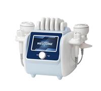 Body Cavitation Machine, Beauty Anti-Aging Plastic Equipment with 4 Negative Pressure Handles and 6 Energy Plates,Adjustable Energy and Mode,Deep Penetration Into Fat Layer,Non-invasive,for Salon