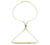 Body Chain Water Drops Bra Women Beach Bikini Sexy Pendant Body Chain for Women and Girls(Gold_One size)