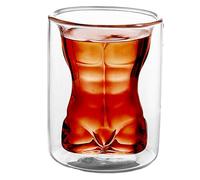 Body Cocktail Glasses - Clear Whiskey Glass | Beverage Cups for Bar Birthday Party Decor | Whiskey Cup for Workplace Evening Travel