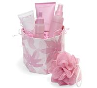 Body Collection Indulgent Gift Set Box - Luxury Pamper Collection with Bath Wash, Fragrance Mist, Hand Cream, Bath Oil and Sponge - Vegan Friendly Skincare Gift for Women