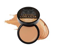 Body Concealer, Waterproof Skin Mark Concealers for Body, Breathable High-Coverage Primer, Ideal to Your Travel, Beach Trip, Festival, Stage, Event, Everyday Skins Flaw Coverage, Color Dar and Light
