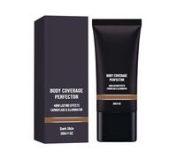 Body Concealer Waterproof Tattoo Cover Up Cream - Long Lasting Leg Makeup for Scars and Blemishes - Colour Adjusting Skin Tone Corrector for Face and Body, Dark Skin, 30g (Dark skin tone)