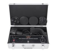Body Contour Shape Vibrating Massager with 5 Massage Heads, Portable Alloy Case, High-Frequency Vibration for Bodies Relaxation and Muscle Relief, Multiple Effects