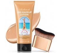 Body Coverage Perfector - Leg Makeup Waterproof No Transfer - Tattoo Cover up Makeup and Brush - Long Last Body Foundation for Mature Skin, Water-Resistant, 118ml Medium Shades