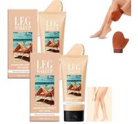 Body Coverage Perfector, Updated Body Foundation & Concealer, Waterproof Sweat Resistant, Long Lasting Natural Finish for All Skin Types with Application Glove (2pcs #01)