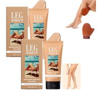 Body Coverage Perfector, Updated Body Foundation & Concealer, Waterproof Sweat Resistant, Long Lasting Natural Finish for All Skin Types with Application Glove (2pcs #02)
