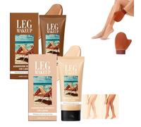 Body Coverage Perfector, Updated Body Foundation & Concealer, Waterproof Sweat Resistant, Long Lasting Natural Finish for All Skin Types with Application Glove (#01+#03)