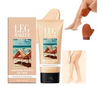 Body Coverage Perfector, Updated Body Foundation & Concealer, Waterproof Sweat Resistant, Long Lasting Natural Finish for All Skin Types with Application Glove (#01)