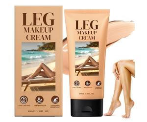 Body Coverage Perfector Waterproof, Leg Makeup&Tattoo Cover Up Cream, All Over Complexion Perfector, 48H Long Lasting Wear,Lightweight Full Coverage Leg Make Up to Cover Veins, Scars, Tattoos (#02)