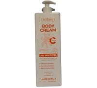 BODY CREAM VITAMIN C and SHEA BUTTER All Skin Types .Intense body nourishment for a brighter day and night .|MOISTURIZING|EXTRA- DELICATE|PH- BALANCED|1L MADE IN ITALY Silicon&Sls free No Mineral Oil