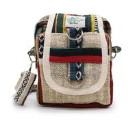 Body-Cross Natural Hemp & Jhari Travel Bag KDMD Multi One Size