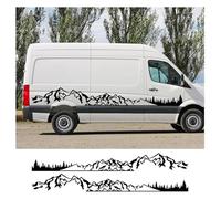 Body Decoration Sticker 2Pcs Car Stickers Sports Decor Motorhome Camper Van DIY Stripes Mountain Graphics Decals