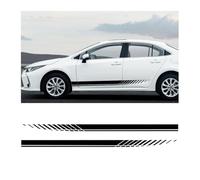 Body Decoration Sticker for Mazda 6 Kombi+Facelift GJ/GL ab Bj.2012, Sport Racing Strip Sticker Vinyl Decoration Diy Car Side Self Sticker Car Accessories,Black