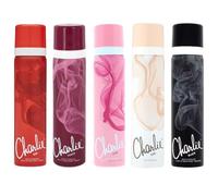Body Deodorant Spray Charlie Bundle Giftset for Women | Red, Touch, Chic, Pink, Black | Fragranced Body Sprays | Long-Lasting Fresh Scent | Collection Ideal for Everyday Use or Gifting | Pack of 5