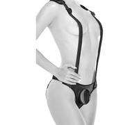 Pipedream Body Dock Body Dock Strap-On Suspenders Black 14 cm